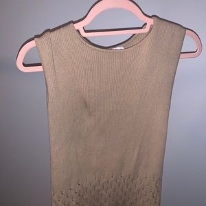 vintage brown sweater vest